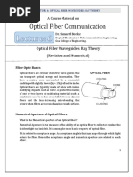 Lecture 6 - Optical Fiber Communication Ray Theory Revision and Numericals