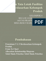 Penentuan Tata Letak Fasilitas Berdasarkan Kelompok Produk