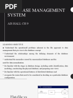 Database Management System: Ais Hall CH 9