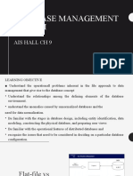 Database Management System: Ais Hall CH 9