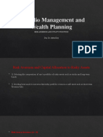 Portfolio Management 3 Risk Aversion and Utility Function