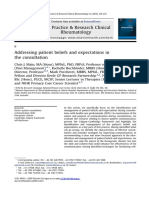 Addressing Patient Beliefs and Expectatio 2010 Best Practice Research Clin