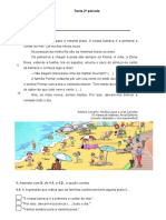 Teste Avaliacao Trimestral Portugues 2 Ano Junho