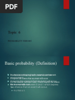 Topic 6 Probability Theory