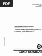 AGMA 6006-a03 Design & Specs - Wind Turbine Gearboxes.