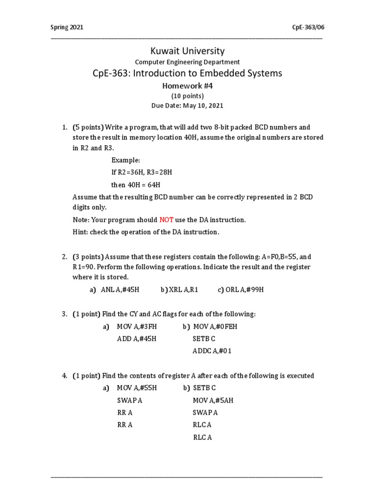 Embedded systems homework 07 image
