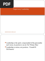 Supervisory Leadership