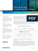Citrix End User Computing With Nutanix: Key Benefits