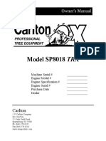 SP8018TRX 021011 Stump Cutter Manual