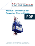 Manual - Montarte Elevador Cremalheira - Convencional