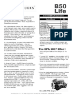 B50 Life: The EPA 2007 Effect