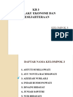 KB3 Perilaku Ekonomi Dan Kesejahteraan: Kelompok 3