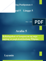 Araling Panlipunan 4: Modyul 5 Linggo 5