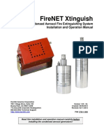 Firenet Xtinguish: Condensed Aerosol Fire Extinguishing System Installation and Operation Manual