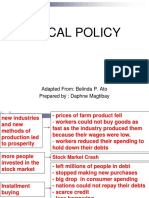 Fiscal Policy: Adapted From: Belinda P. Ato Prepared By: Daphne Magtibay