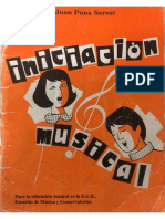 Iniciación Musical - J.P. Server (Ed. Piles)