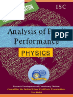 Analysis of Pupil Performance: Physics