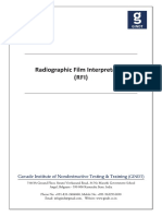 RFI Radiographic Film Interpretation 30 - October - 2020