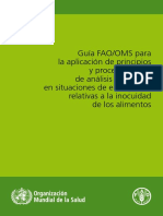 Guía FAO-OMS Para La Aplicación de Principios y Procedimientos en Situaciones de Emergencia