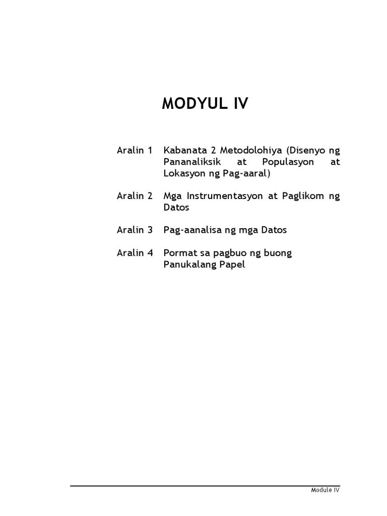 Sefl 114 M4 Aralin 3 | PDF