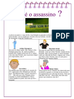 Quem É o ASSASSINO - ATIVIDADE DE LEITURA