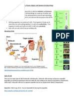 Biology: Tissues, Organs, and Systems of Living Things Cell Theory of Life