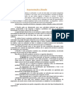 Trabalho sobre -Argumentação e filosofia-