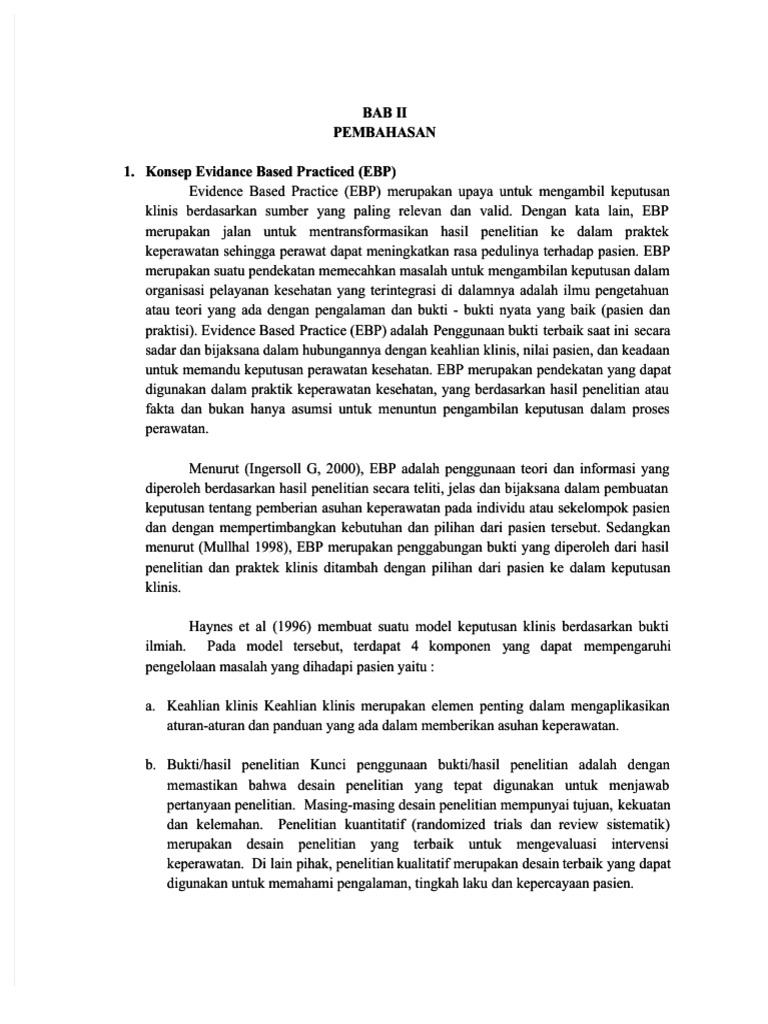 PDF Ebp Dalam Keperawatan Maternitas - Compress | PDF | Sains & Matematika
