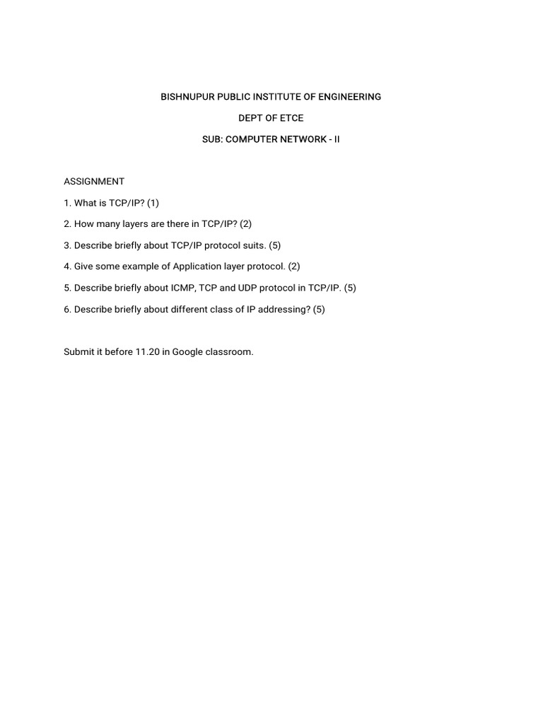 Computer Network II | PDF
