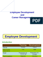 Employee development, training and career management