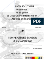 Nilkanth Solutions Welcomes All of You in 15 Days Online Internship On Arduino and Sensors