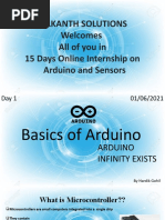 Nilkanth Solutions Welcomes All of You in 15 Days Online Internship On Arduino and Sensors