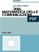 Claude E. Shannon, Warren Weaver - Una Teoria Matematica Delle Comunicazioni-Etas Libri (1986)