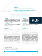 Caso de Tetralogía de Fallot en paciente con Síndrome de Down