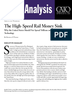 The High Speed Rail Money Sink: Why The United States Should Not Spend Trillions On Obsolete Technology