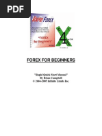 Forex For Beginners: "Rapid Quick Start Manual" by Brian Campbell