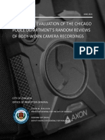 Evaluation of The Chicago Police Departments Random Reviews of Body Worn Camera Recordings Follow Up 2