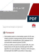 ODR002032 Configure IS-IS On NE Series Routers (V8) ISSUE 1.00