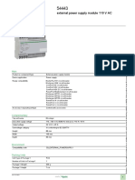 Product Datasheet: External Power Supply Module 110 V AC
