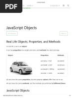 Javascript Objects: W3Schools