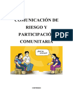 Comunicación de Riesgo y Participación Comunitaria ...