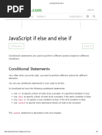 JavaScript if Else Else If