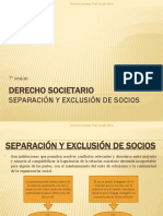 SEPARACION Y EXCLUSION DE SOCIOS