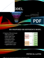 Osi Model: by A. Bathsheba Parimala Department of BCA and Networking