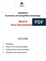 2020 T3 GSBS6410 Lecture Note For Week 8 Price Discrimination New