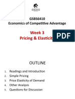 2020 T3 GSBS6410 Lecture Notes For Week 3 Pricing