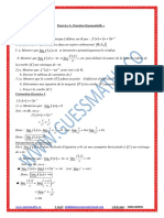 Exercice 3 FX X e C Sa Courbe Représentative Dans Un Repère Orthonormé O I J FX FX C Au Voisinage de - F X Xe