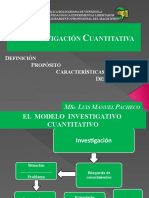 La Investigación Cuantitativa. Pacheco 2015