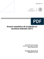 Anuario Estadístico de Accidentes en en Carreteras Federales (2017)