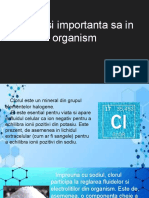 Clorul si importanta sa in organism